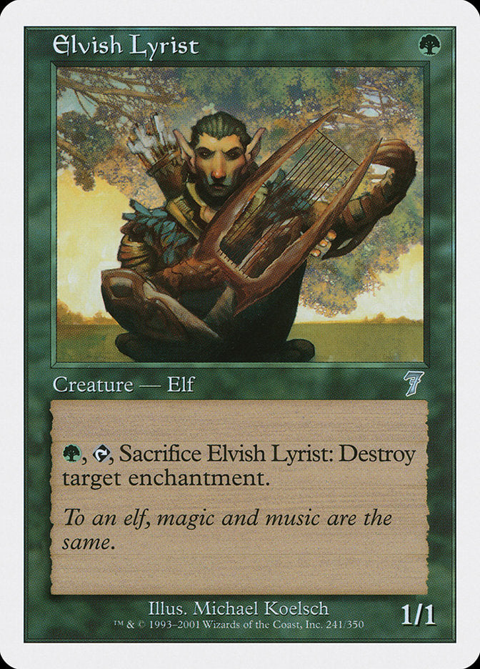 Elvish Lyrist [Seventh Edition] | Good Games Morley