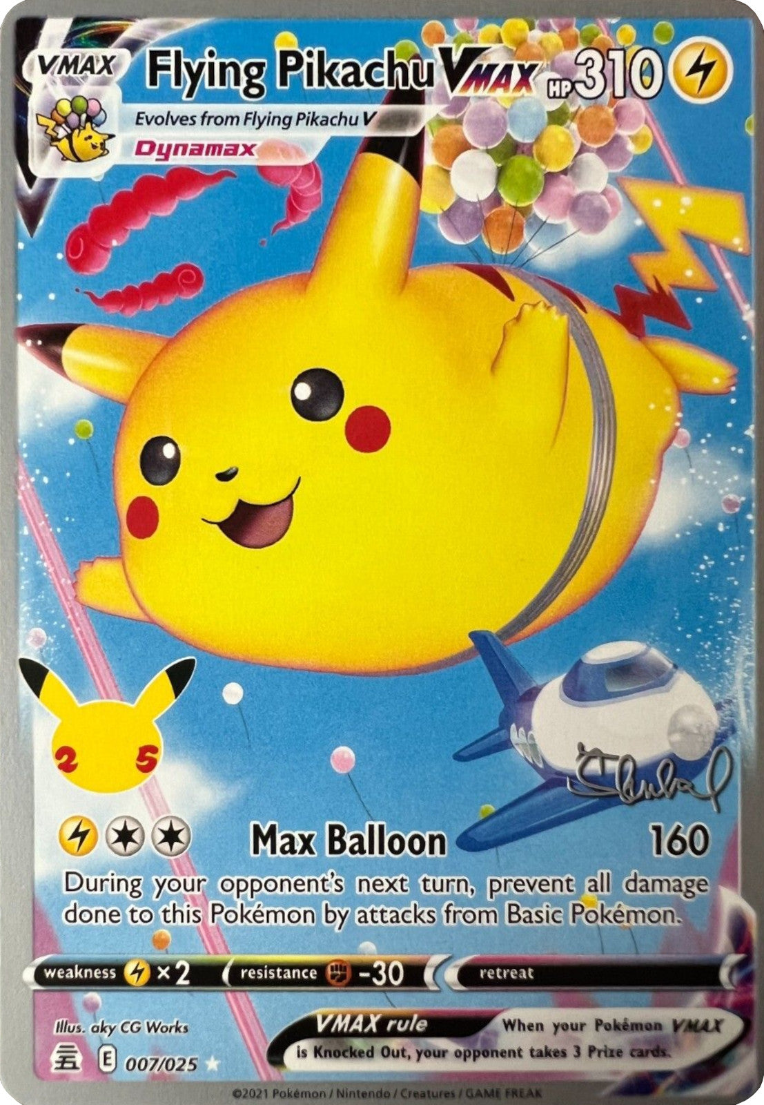 Flying Pikachu VMAX (007/025) (ADP - Ondrej Skubal) [World Championships 2022] | Good Games Morley