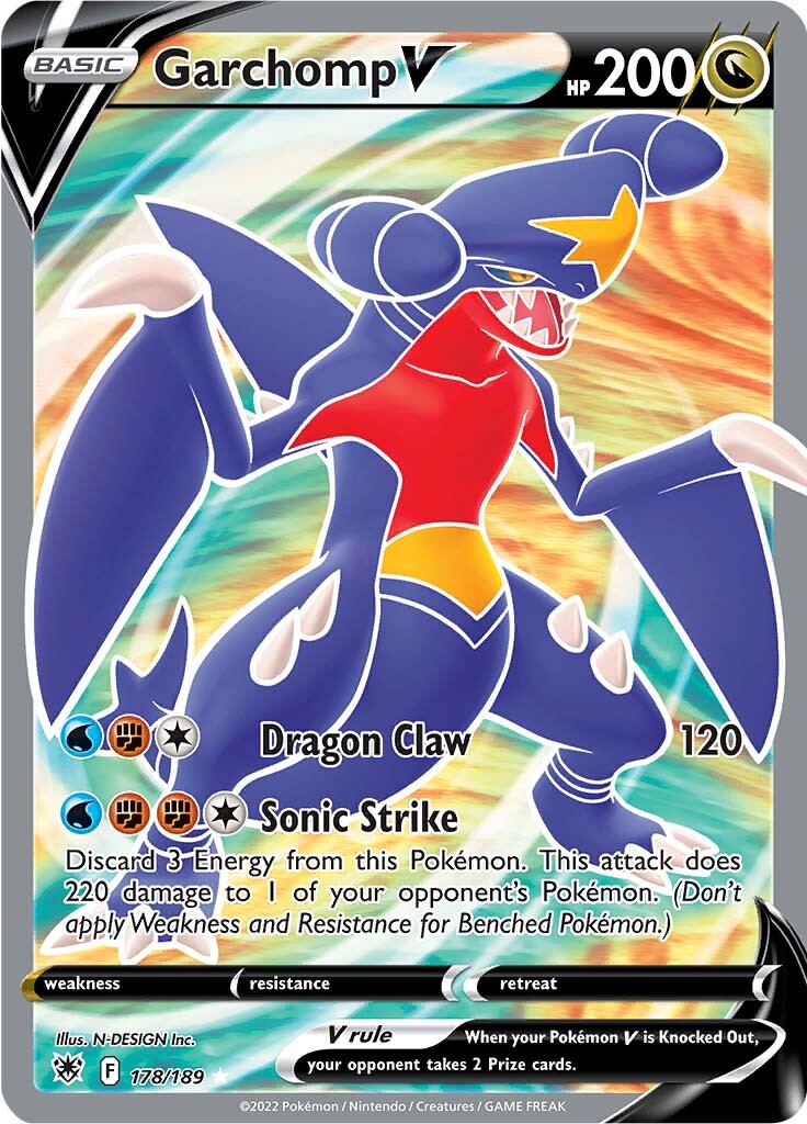 Garchomp V (178/189) [Sword & Shield: Astral Radiance] | Good Games Morley
