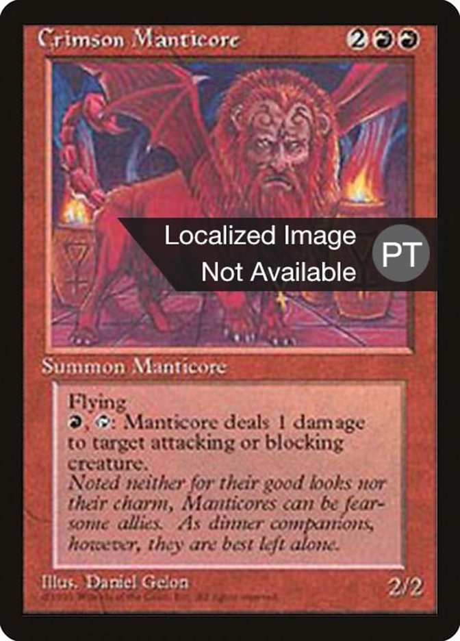 Crimson Manticore [Fourth Edition (Foreign Black Border)] | Good Games Morley