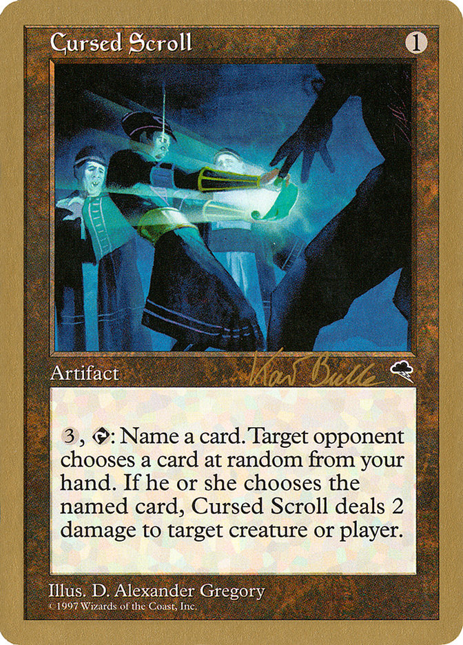 Cursed Scroll (Kai Budde) [World Championship Decks 1999] | Good Games Morley