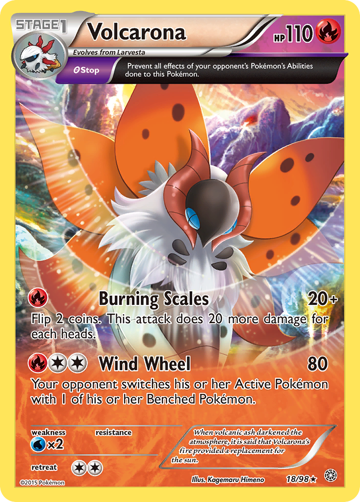 Volcarona (18/98) [XY: Ancient Origins] | Good Games Morley