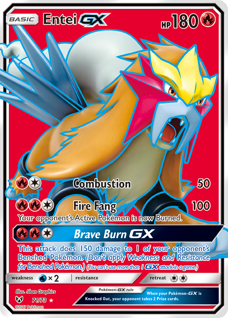 Entei GX (71/73) [Sun & Moon: Shining Legends] | Good Games Morley