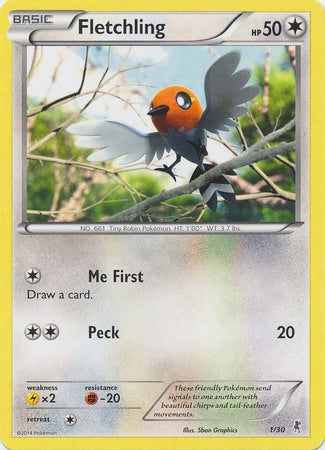 Fletchling (1/30) [XY: Trainer Kit 1 - Bisharp] | Good Games Morley