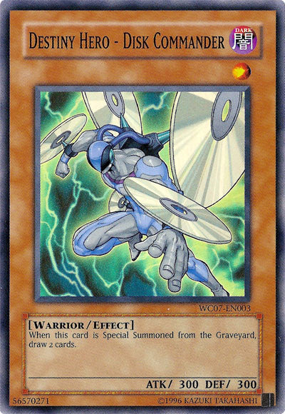 Destiny HERO - Disk Commander [WC07-EN003] Super Rare | Good Games Morley