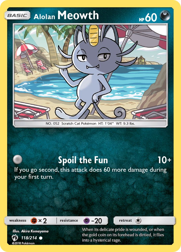 Alolan Meowth (118/214) [Sun & Moon: Lost Thunder] | Good Games Morley