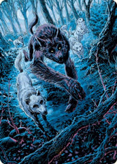 Untamed Pup Art Card [Innistrad: Midnight Hunt Art Series] | Good Games Morley
