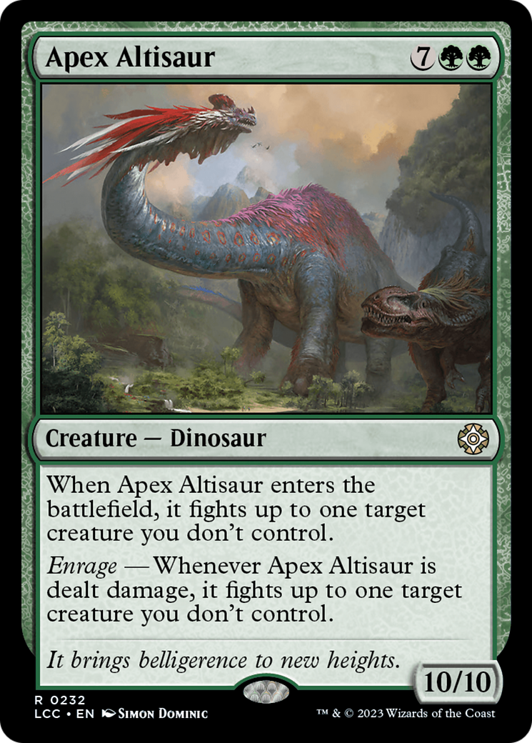 Apex Altisaur [The Lost Caverns of Ixalan Commander] | Good Games Morley