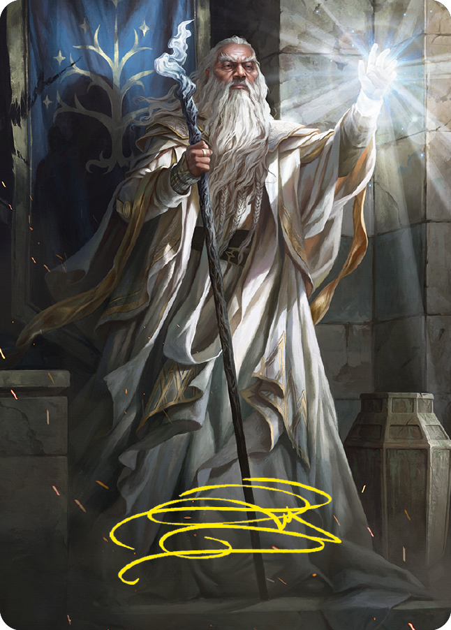 Gandalf the White Art Card (Gold-Stamped Signature) [The Lord of the Rings: Tales of Middle-earth Art Series] | Good Games Morley