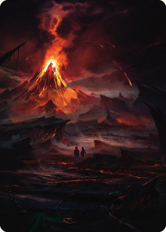 Valley of Gorgoroth Art Card [The Lord of the Rings: Tales of Middle-earth Art Series] | Good Games Morley