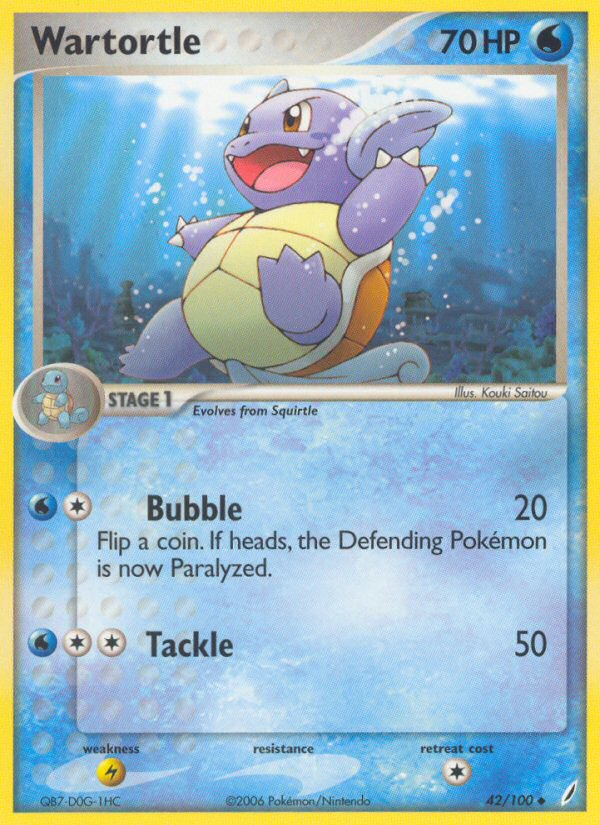 Wartortle (42/100) [EX: Crystal Guardians] | Good Games Morley