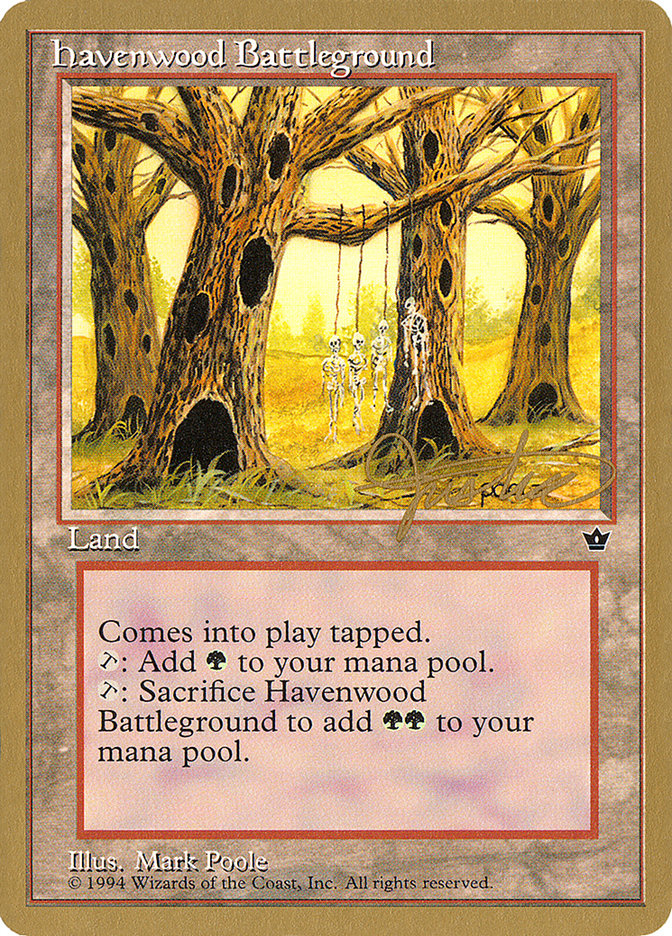 Havenwood Battleground (Mark Justice) [Pro Tour Collector Set] | Good Games Morley