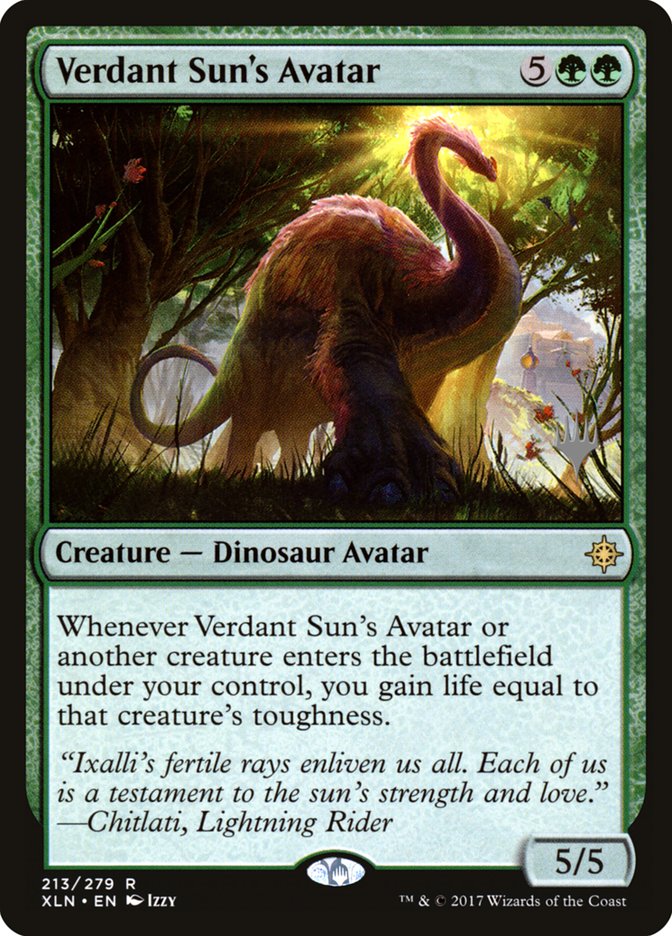Verdant Sun's Avatar (Promo Pack) [Ixalan Promos] | Good Games Morley