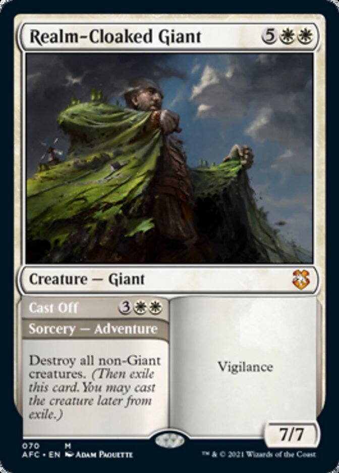 Realm-Cloaked Giant // Cast Off [Dungeons & Dragons: Adventures in the Forgotten Realms Commander] | Good Games Morley