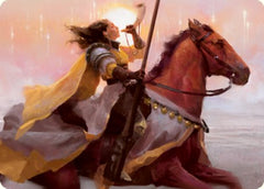Sunrise Cavalier Art Card [Innistrad: Midnight Hunt Art Series] | Good Games Morley