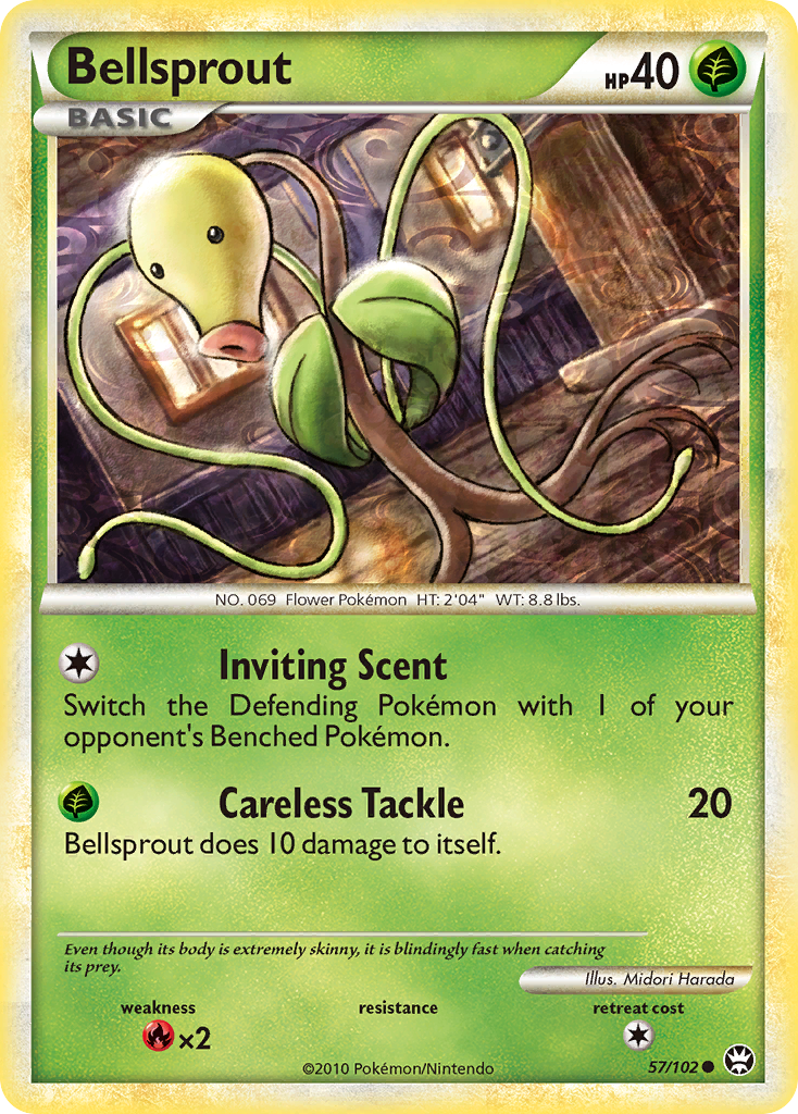 Bellsprout (57/102) [HeartGold & SoulSilver: Triumphant] | Good Games Morley