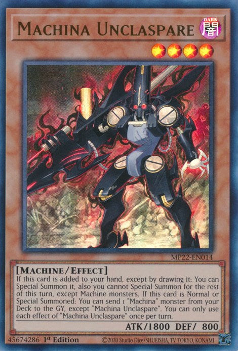 Machina Unclaspare [MP22-EN014] Ultra Rare | Good Games Morley