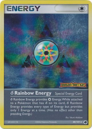 Rainbow Energy (88/101)(Delta Species) (Stamped) [EX: Dragon Frontiers] | Good Games Morley