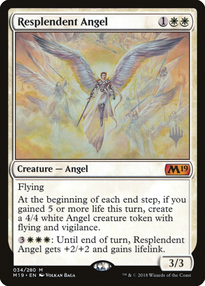 Resplendent Angel (Promo Pack) [Core Set 2019 Promos] | Good Games Morley