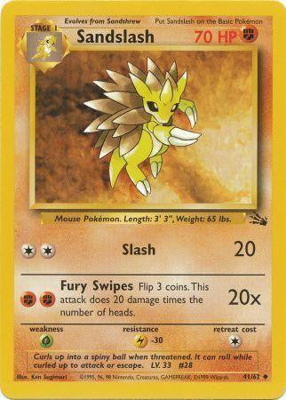 Sandslash (41/62) [Fossil Unlimited] | Good Games Morley