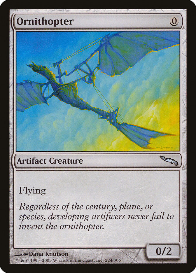 Ornithopter [Mirrodin] | Good Games Morley