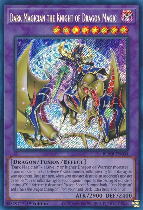 Dark Magician the Knight of Dragon Magic [BLMR-EN001] Secret Rare | Good Games Morley