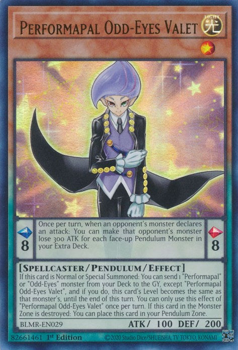 Performapal Odd-Eyes Valet [BLMR-EN029] Ultra Rare | Good Games Morley