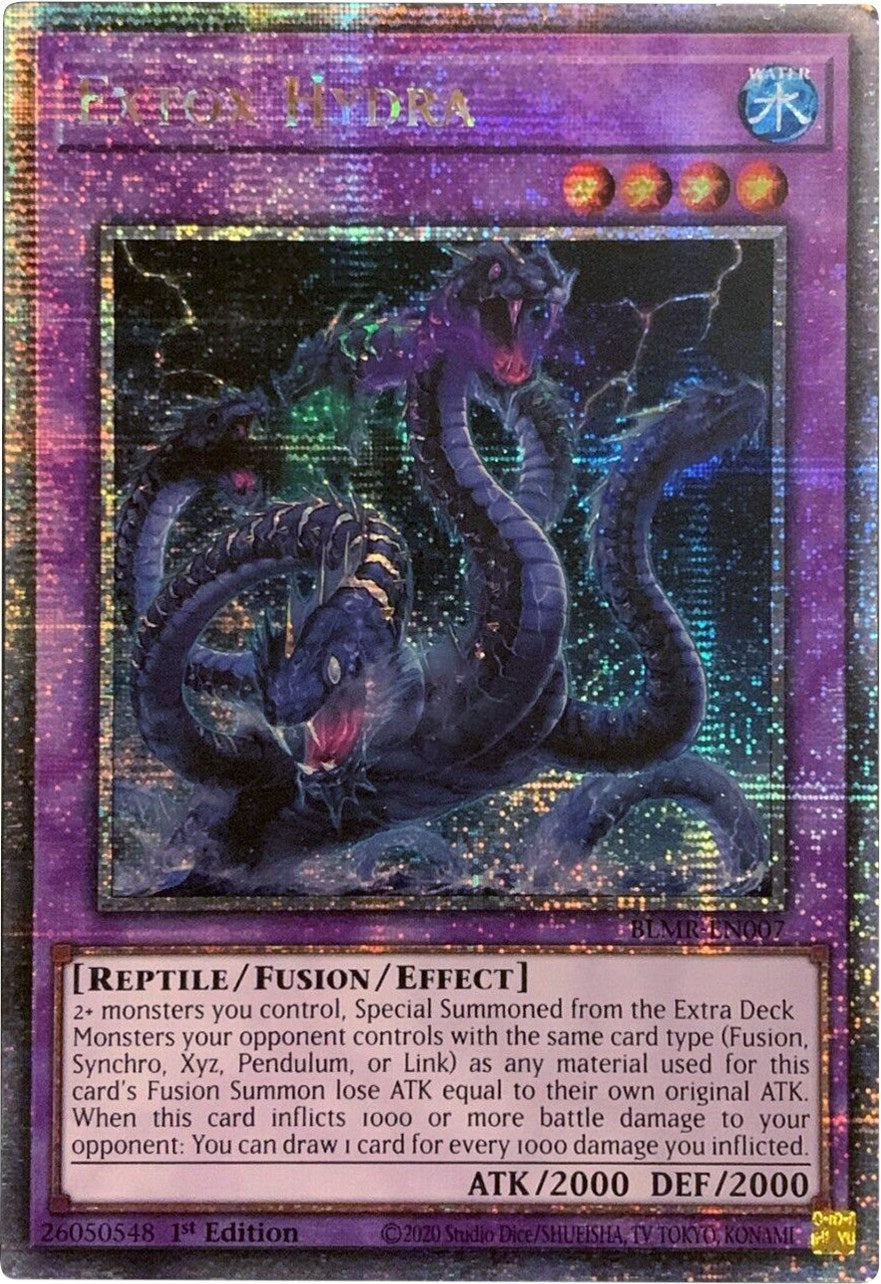 Extox Hydra [BLMR-EN007] Quarter Century Secret Rare | Good Games Morley