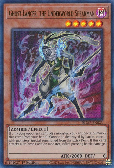 Ghost Lancer, the Underworld Spearman [BLMR-EN023] Ultra Rare | Good Games Morley