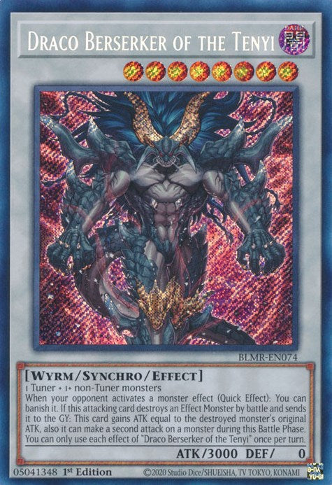 Draco Berserker of the Tenyi [BLMR-EN074] Secret Rare | Good Games Morley