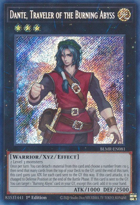 Dante, Traveler of the Burning Abyss [BLMR-EN081] Secret Rare | Good Games Morley