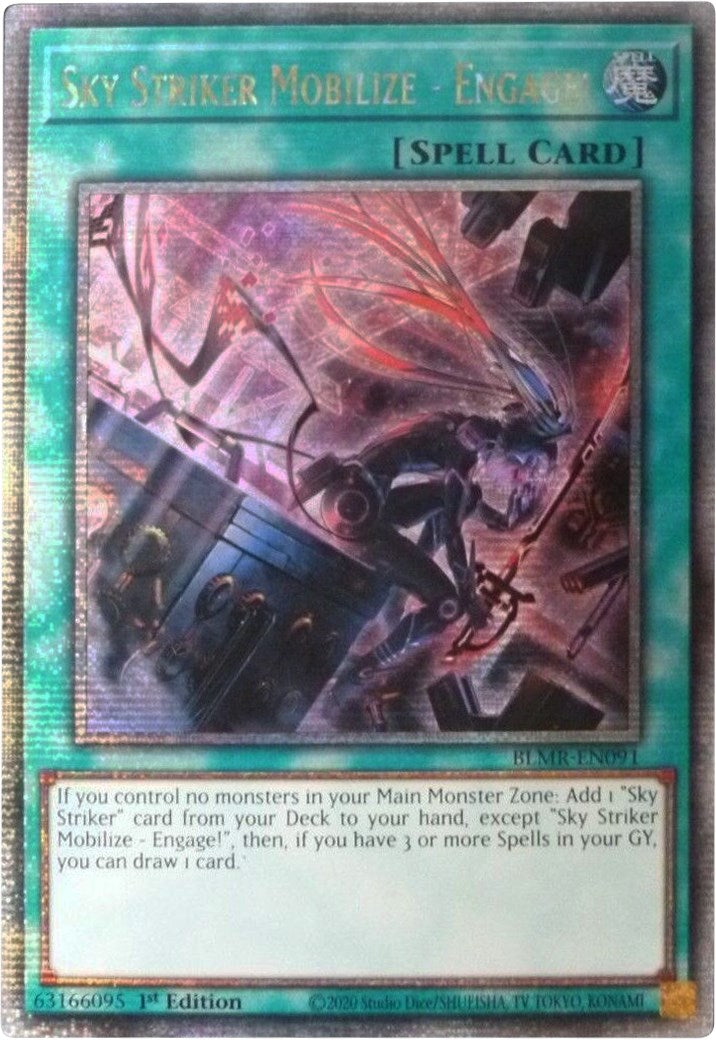 Sky Striker Mobilize - Engage! [BLMR-EN091] Quarter Century Secret Rare | Good Games Morley