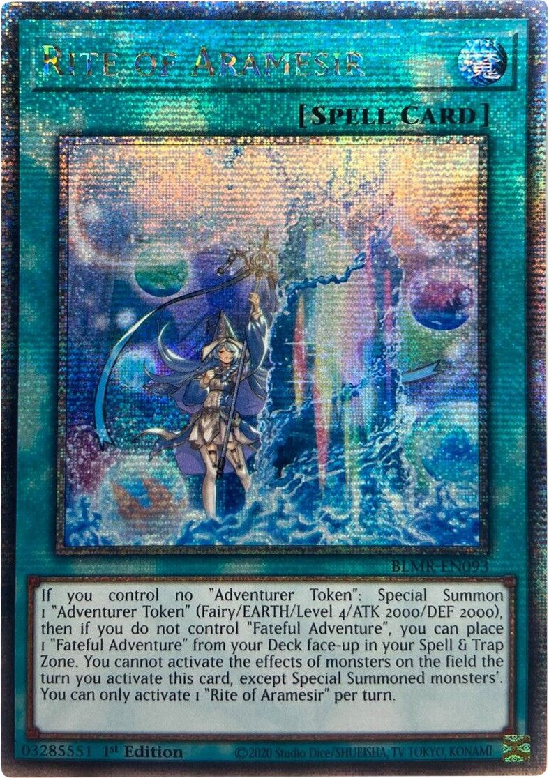 Rite of Aramesir [BLMR-EN093] Quarter Century Secret Rare | Good Games Morley