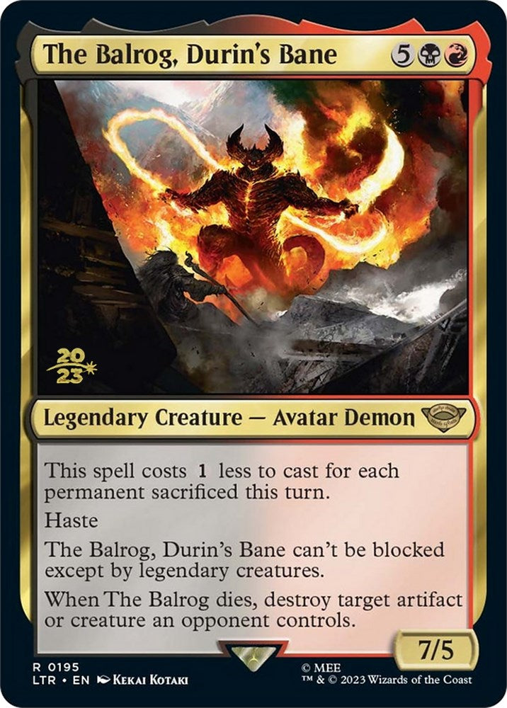 The Balrog, Durin's Bane [The Lord of the Rings: Tales of Middle-Earth Prerelease Promos] | Good Games Morley