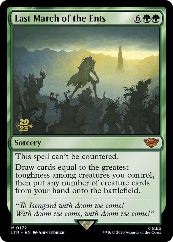 Last March of the Ents [The Lord of the Rings: Tales of Middle-Earth Prerelease Promos] | Good Games Morley