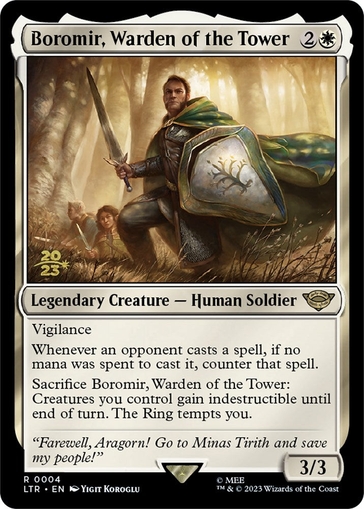 Boromir, Warden of the Tower [The Lord of the Rings: Tales of Middle-Earth Prerelease Promos] | Good Games Morley