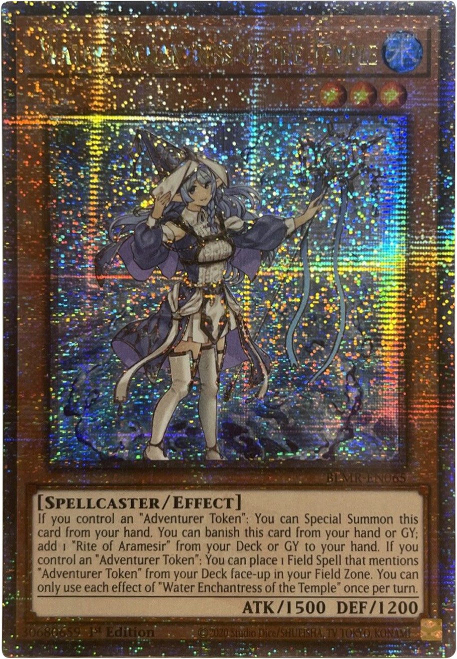 Water Enchantress of the Temple [BLMR-EN065] Quarter Century Secret Rare | Good Games Morley