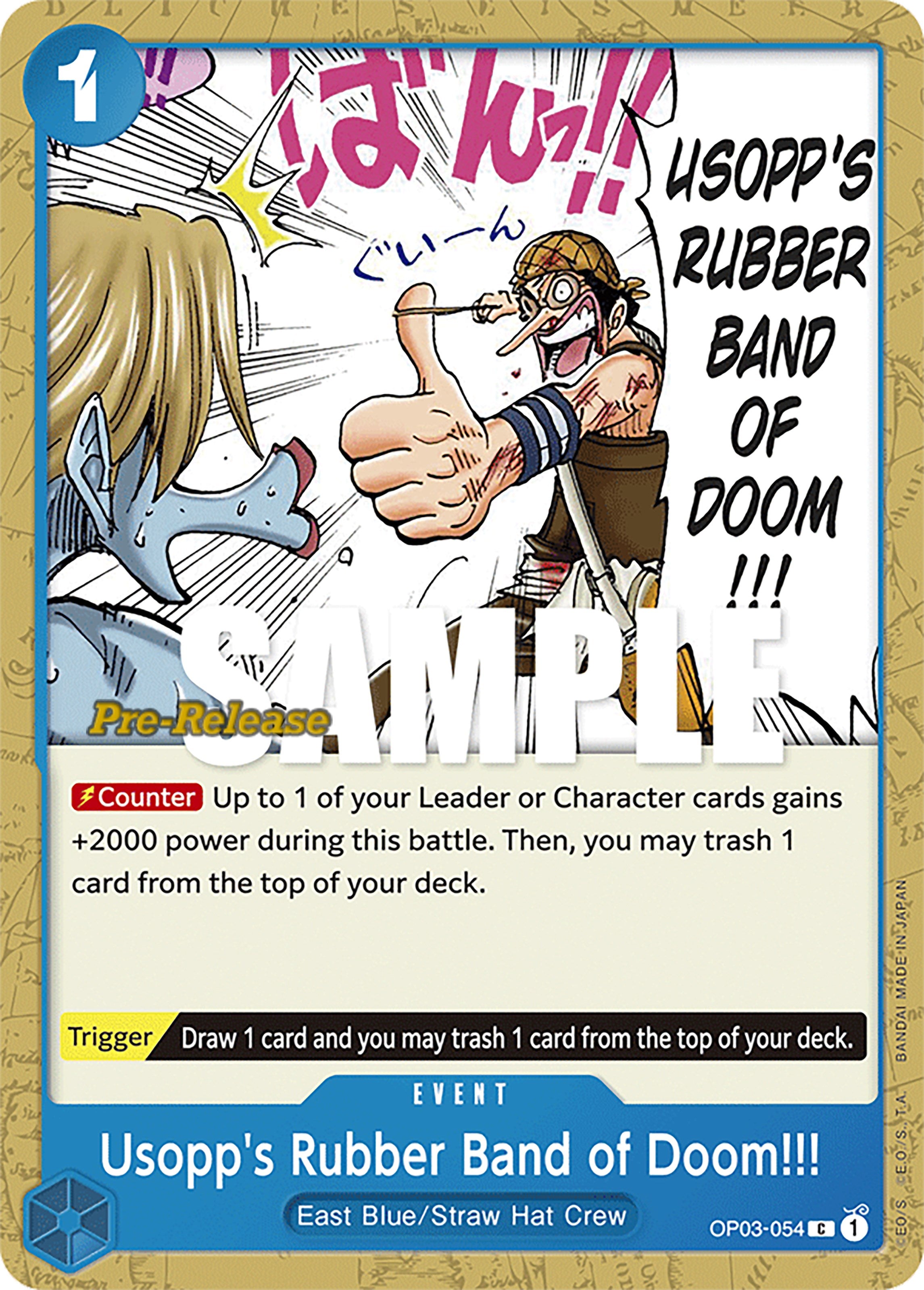 Usopp's Rubber Band of Doom!!! [Pillars of Strength Pre-Release Cards] | Good Games Morley