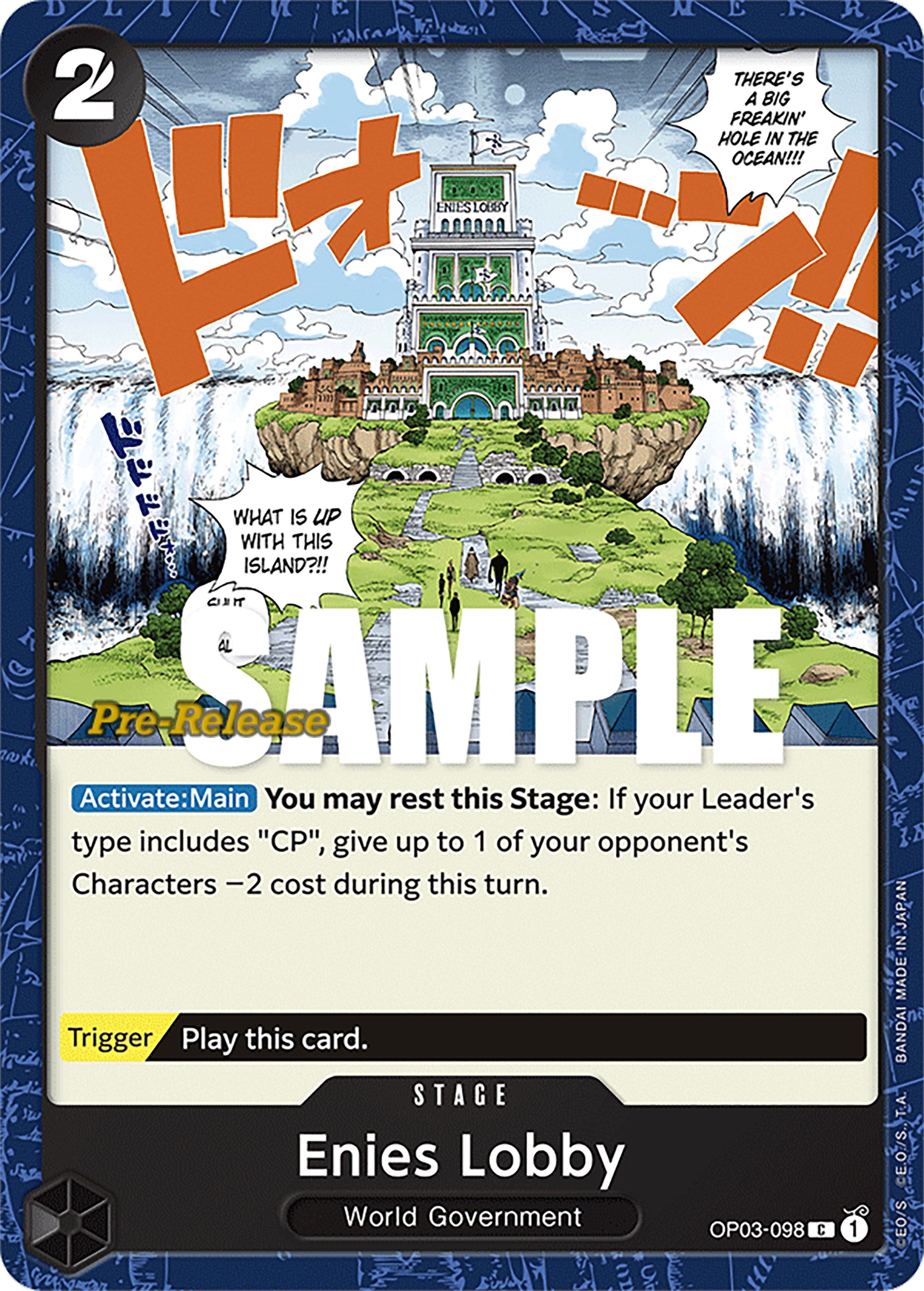Enies Lobby [Pillars of Strength Pre-Release Cards] | Good Games Morley