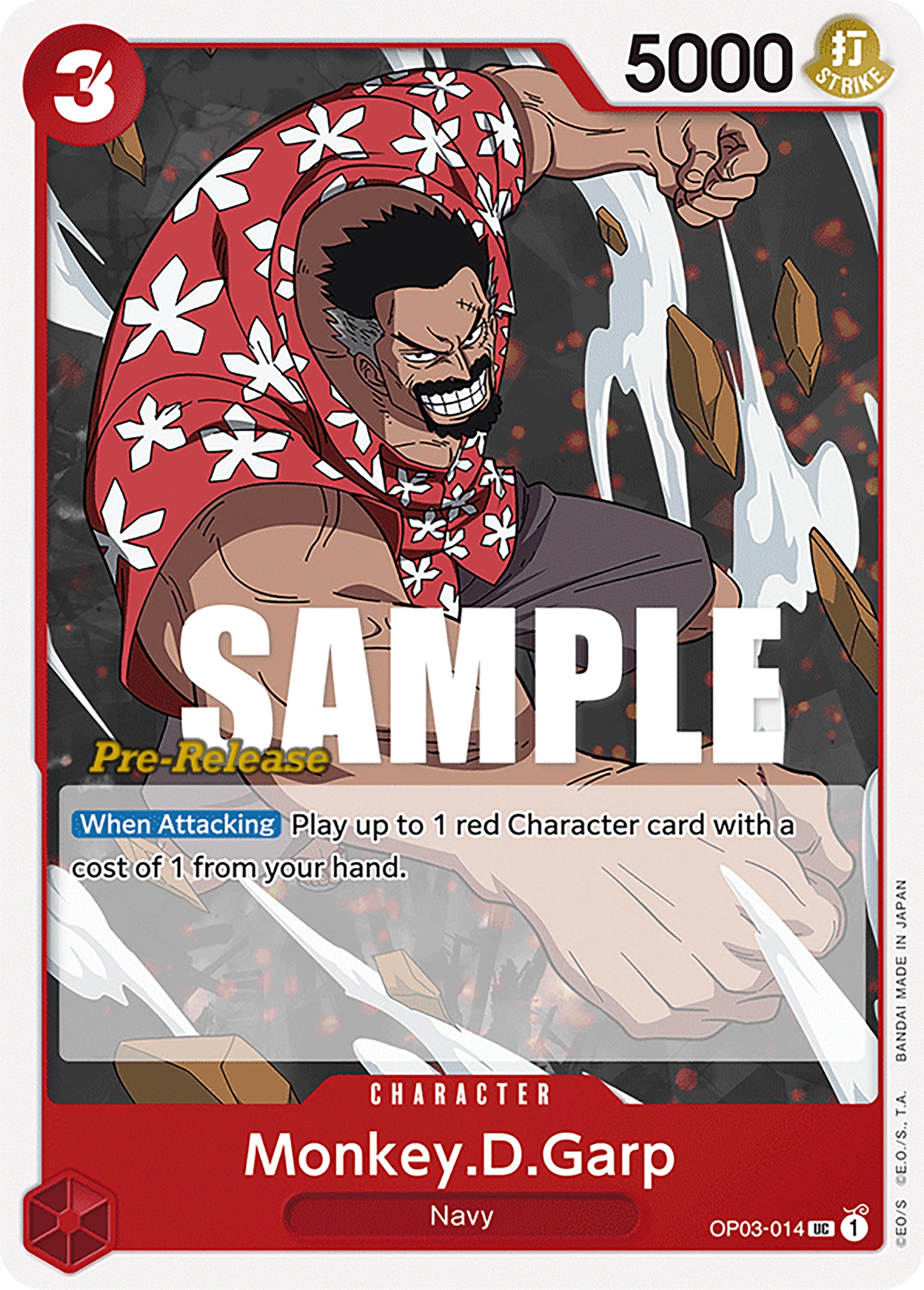 Monkey.D.Garp [Pillars of Strength Pre-Release Cards] | Good Games Morley