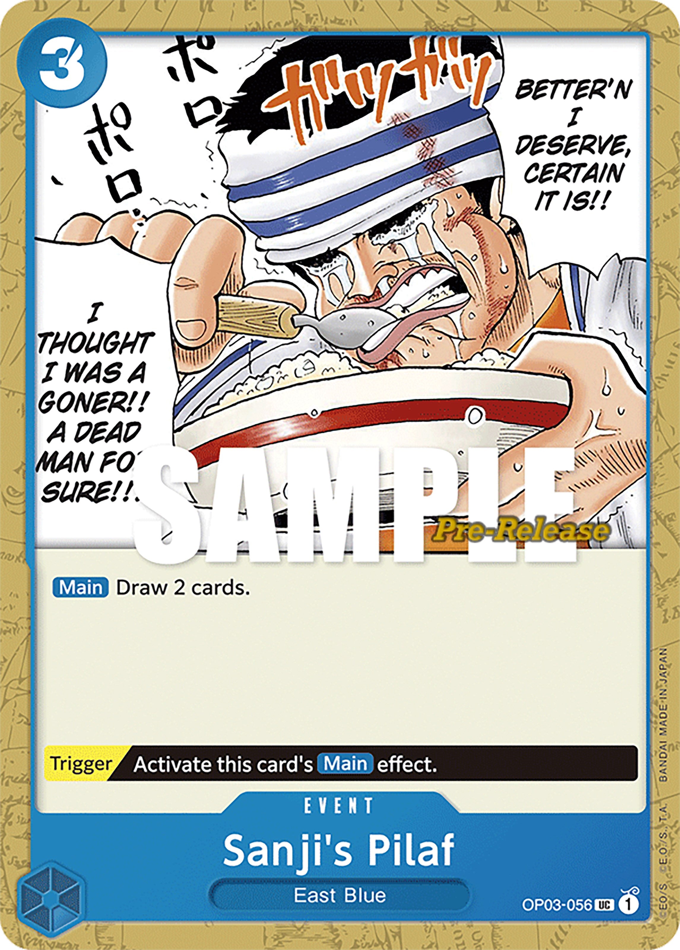 Sanji's Pilaf [Pillars of Strength Pre-Release Cards] | Good Games Morley