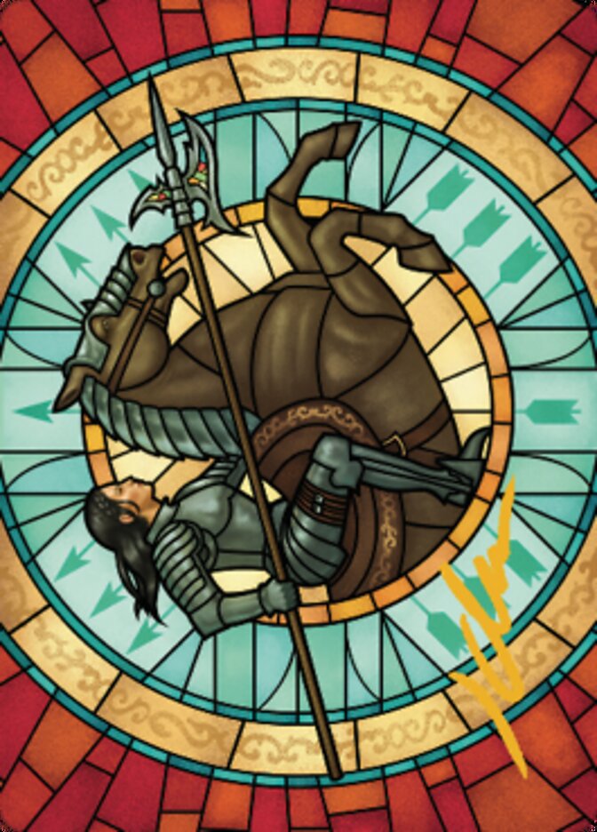 Tori D'Avenant, Fury Rider Art Card (Gold-Stamped Signature) [Dominaria United Art Series] | Good Games Morley