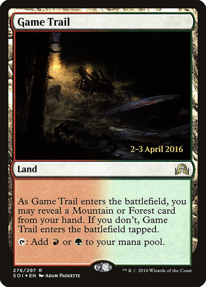 Game Trail [Shadows over Innistrad Prerelease Promos] | Good Games Morley