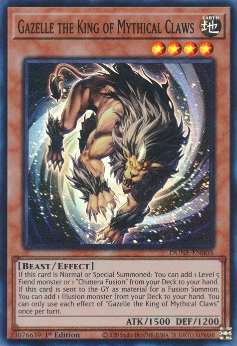 Gazelle the King of Mythical Claws [DUNE-EN003] Super Rare | Good Games Morley