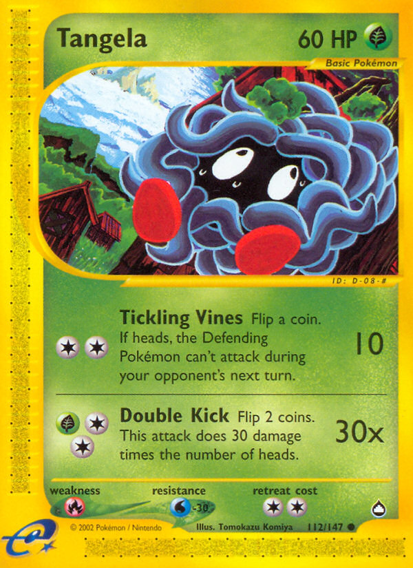 Tangela (112/147) [Aquapolis] | Good Games Morley