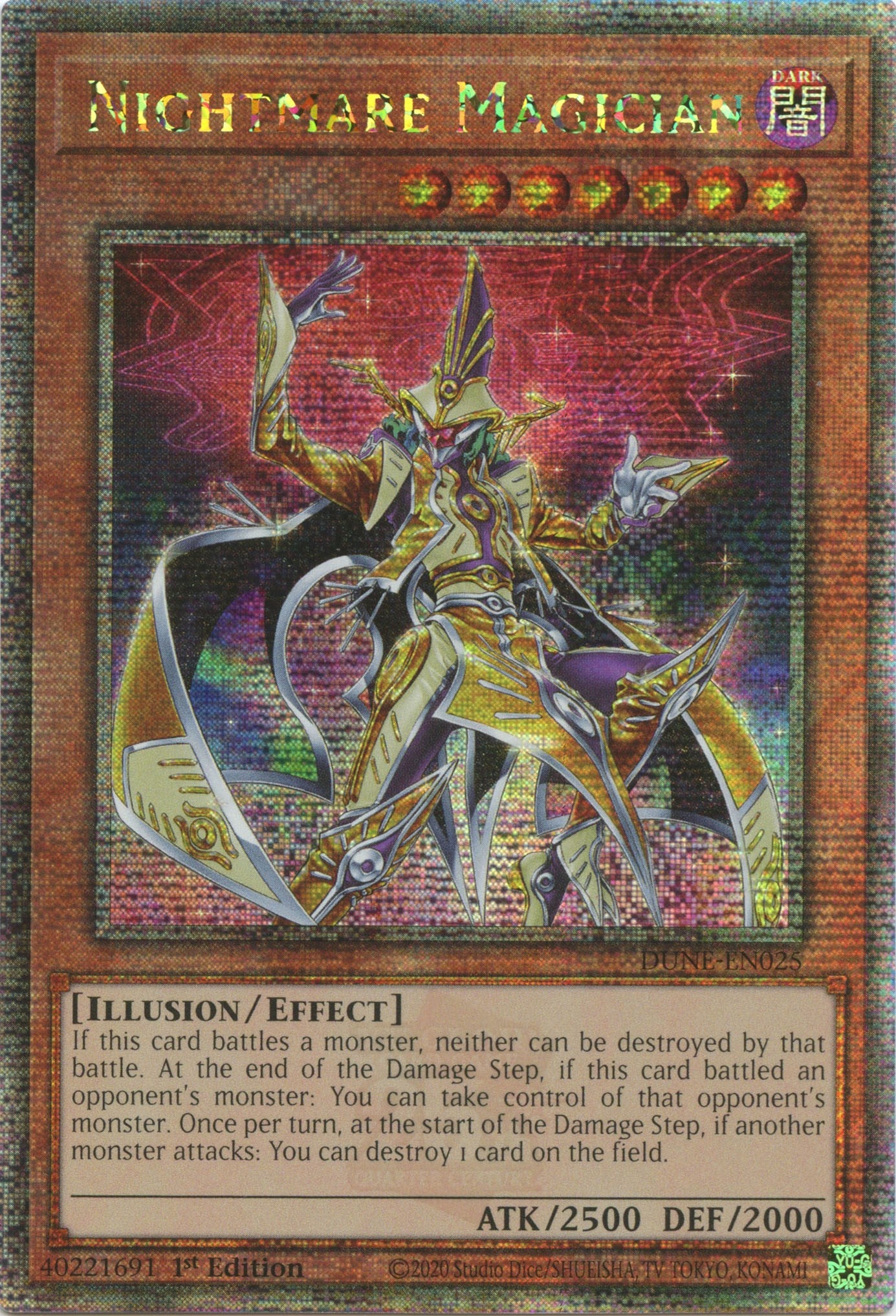Nightmare Magician [DUNE-EN025] Quarter Century Secret Rare | Good Games Morley