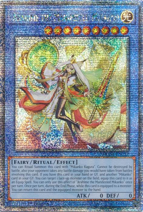 Arahime the Manifested Mikanko [DUNE-EN032] Quarter Century Secret Rare | Good Games Morley