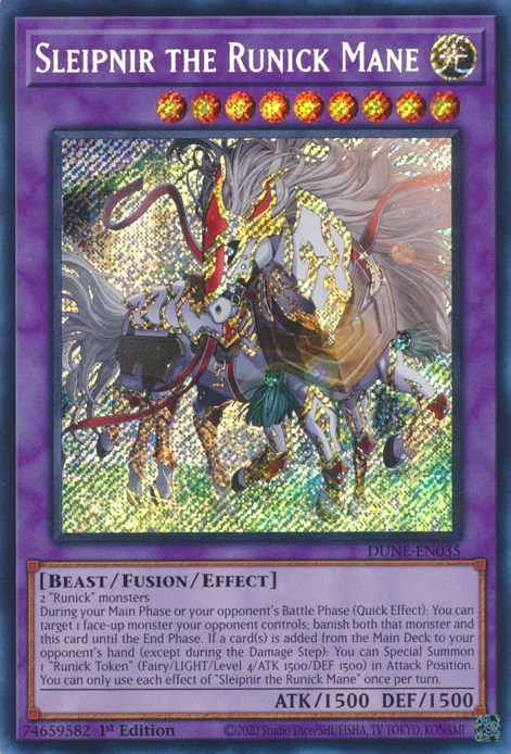 Sleipnir the Runick Mane [DUNE-EN035] Secret Rare | Good Games Morley
