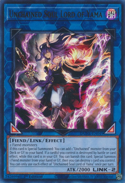 Unchained Soul Lord of Yama [DUNE-EN049] Ultra Rare | Good Games Morley