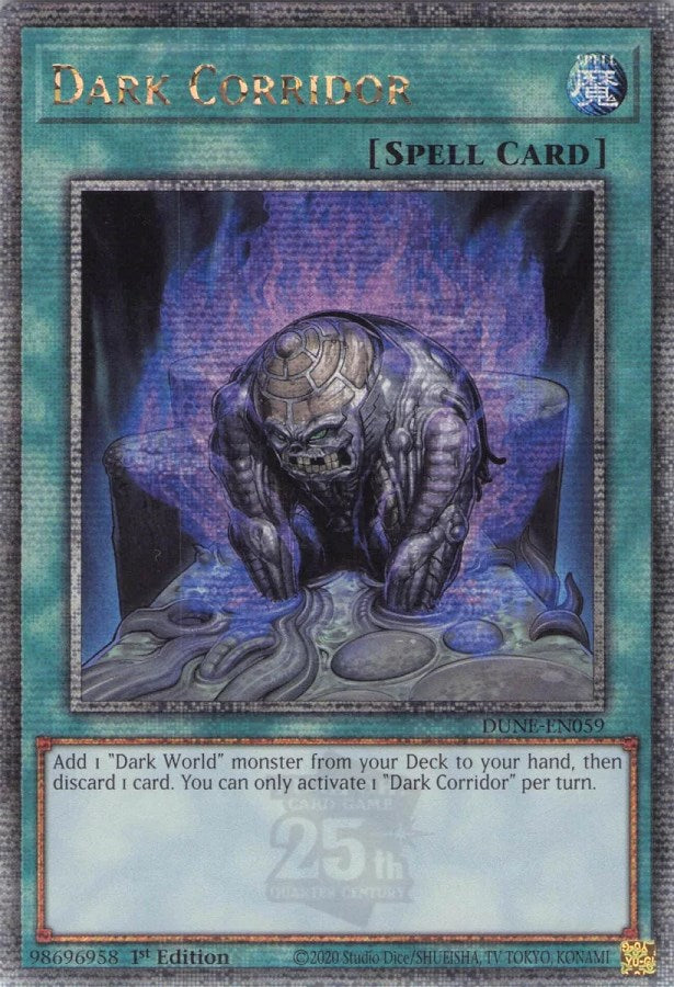 Dark Corridor [DUNE-EN059] Quarter Century Secret Rare | Good Games Morley